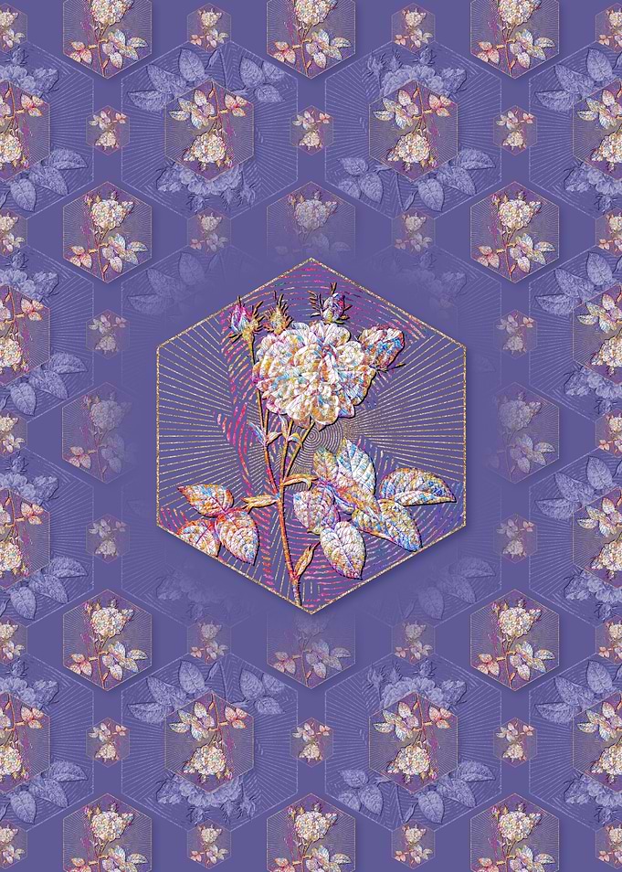 Pink Agatha Rose 2 Pattern