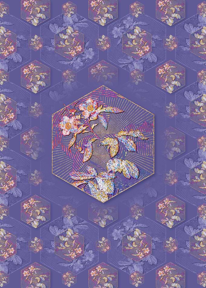 Pink Alpine Roses Pattern