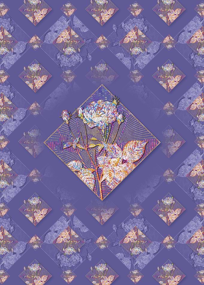 Pink French Roses Pattern