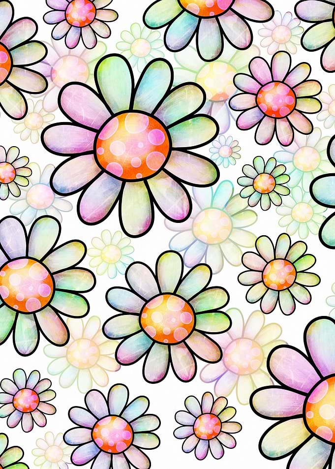 Doodle Daisy Flower 04