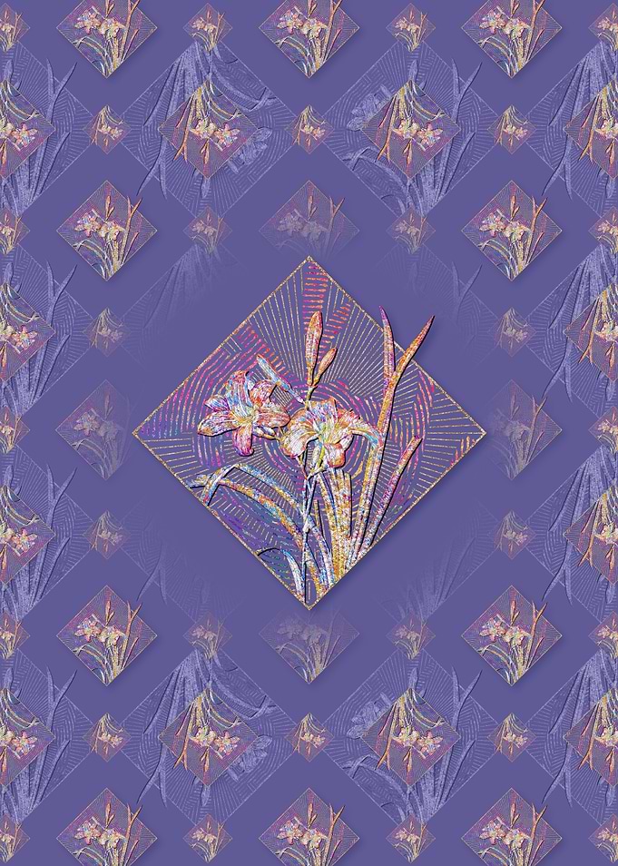 Orange Day Lily Pattern
