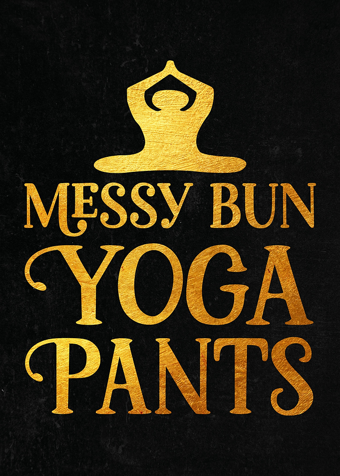 Messy Bun Yoga Pants