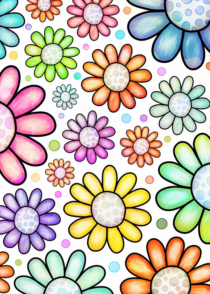 Doodle Daisy Flower 09