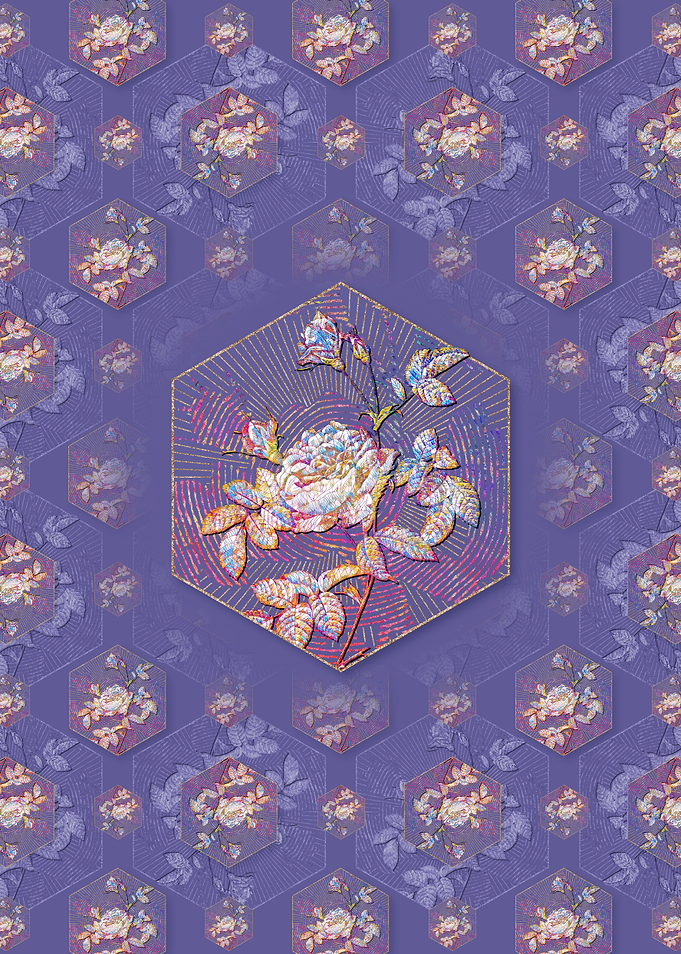 Pink Rose Turbine Pattern