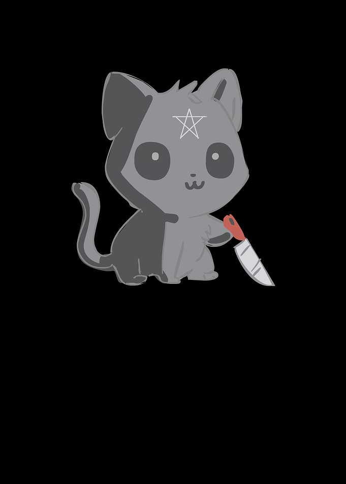 Cat Satanic Kawaii