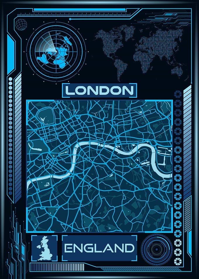 LONDON MAP UNITED KINGDOM