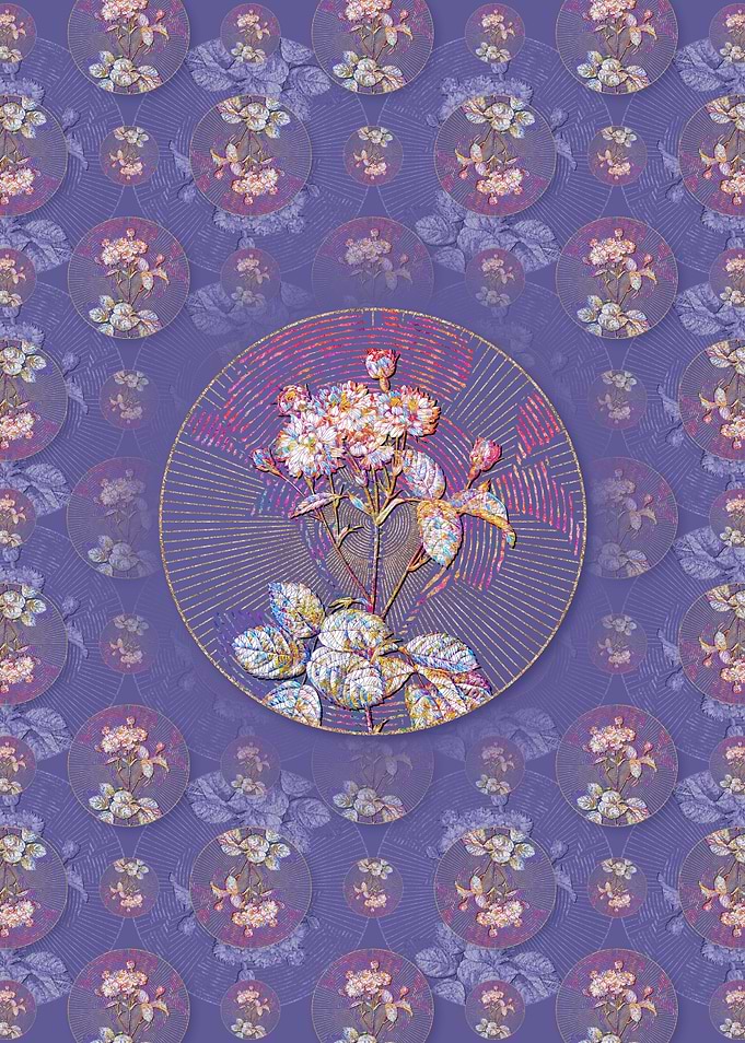 Pink Rosebush 2 Pattern