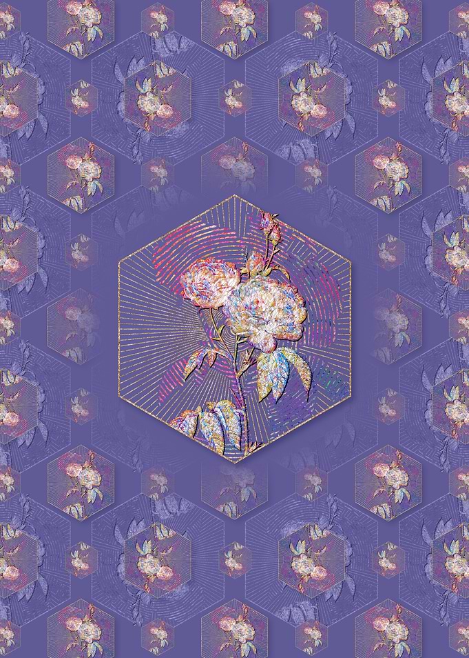 Purple Roses Pattern
