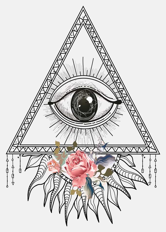 Boho seeing eyes flowers