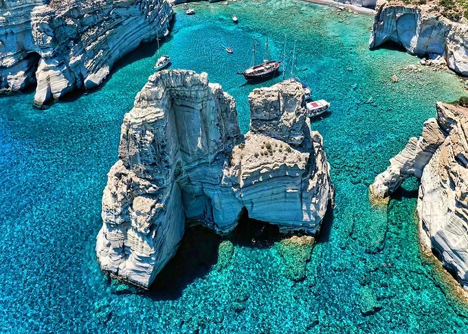 Greece Milos Bay Travel