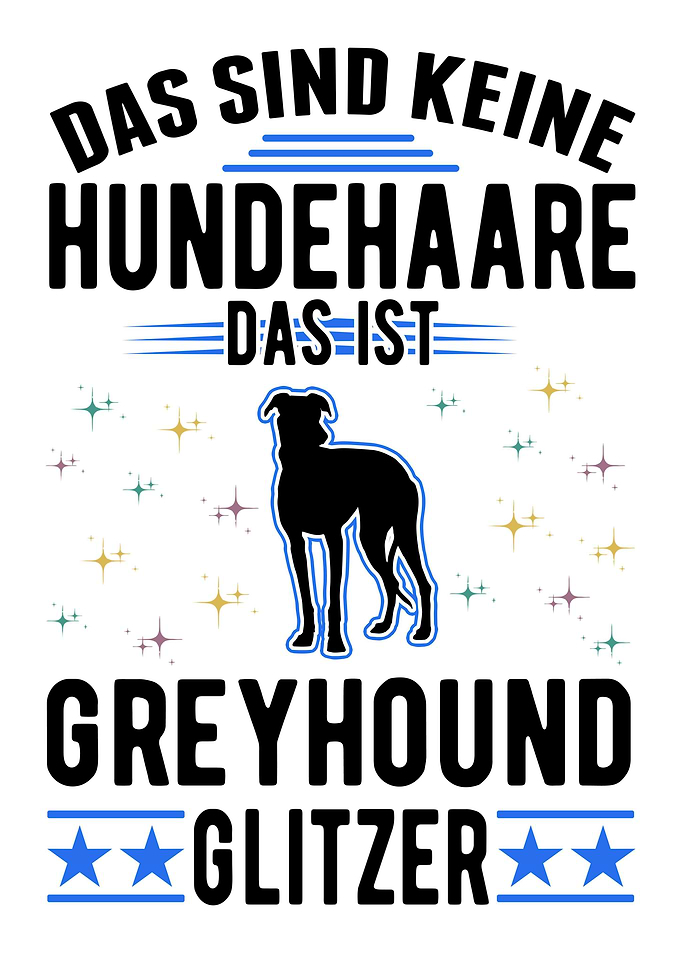 Greyhound Glitzer Britisch