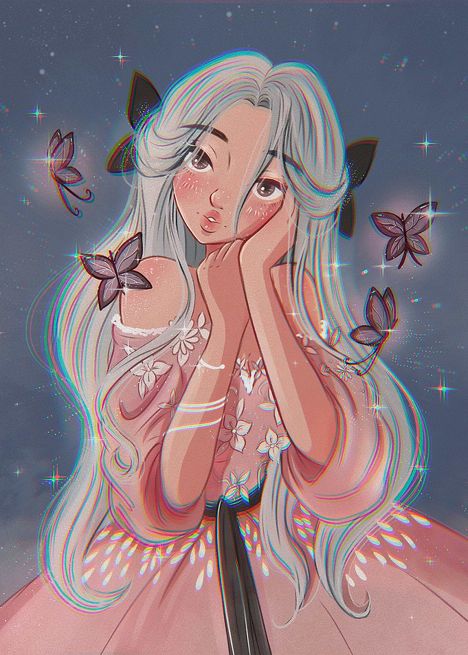 lady butterfly