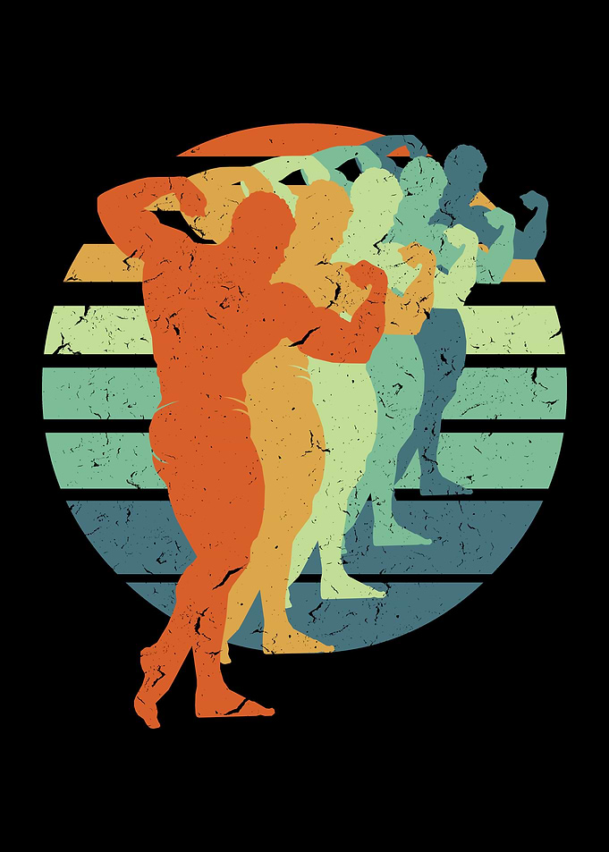 Bodybuilder Men Vintage