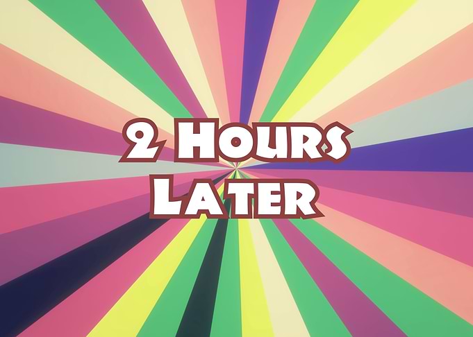 Time card 2 hours later