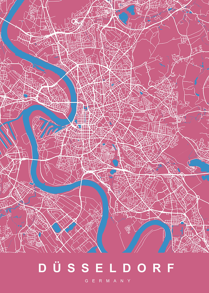 DUSSELDORF Map GERMANY