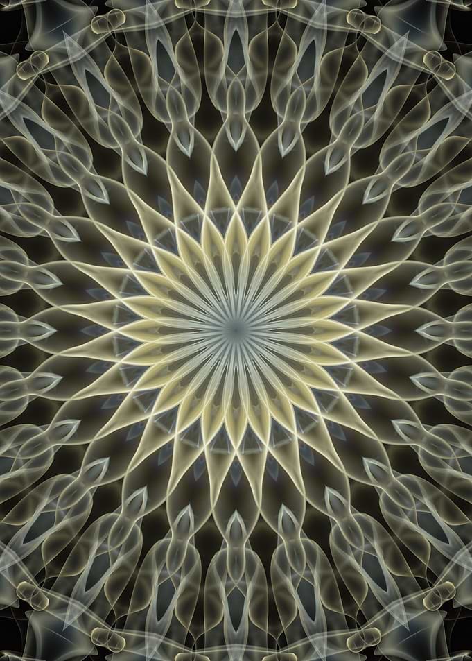 Brown and gold mandala