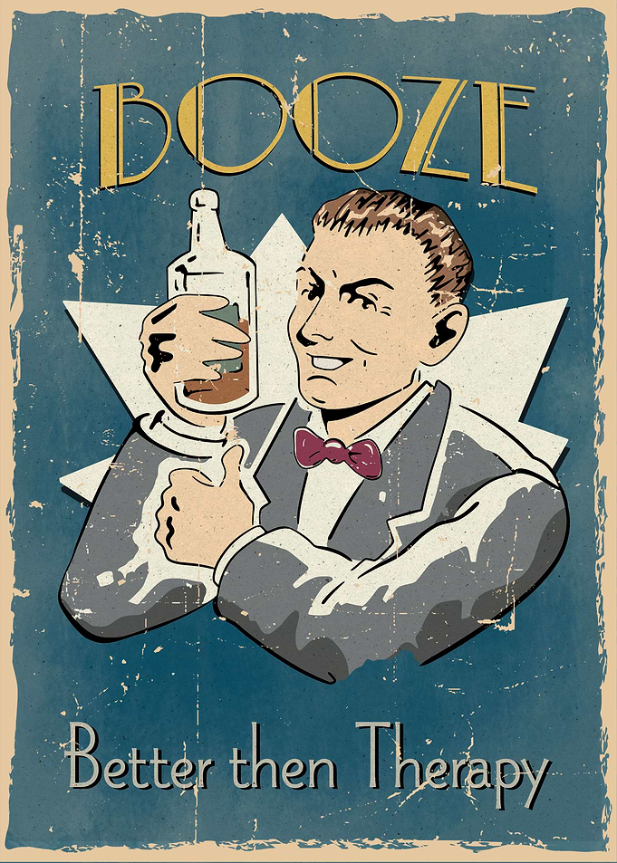 Booze vintage posters