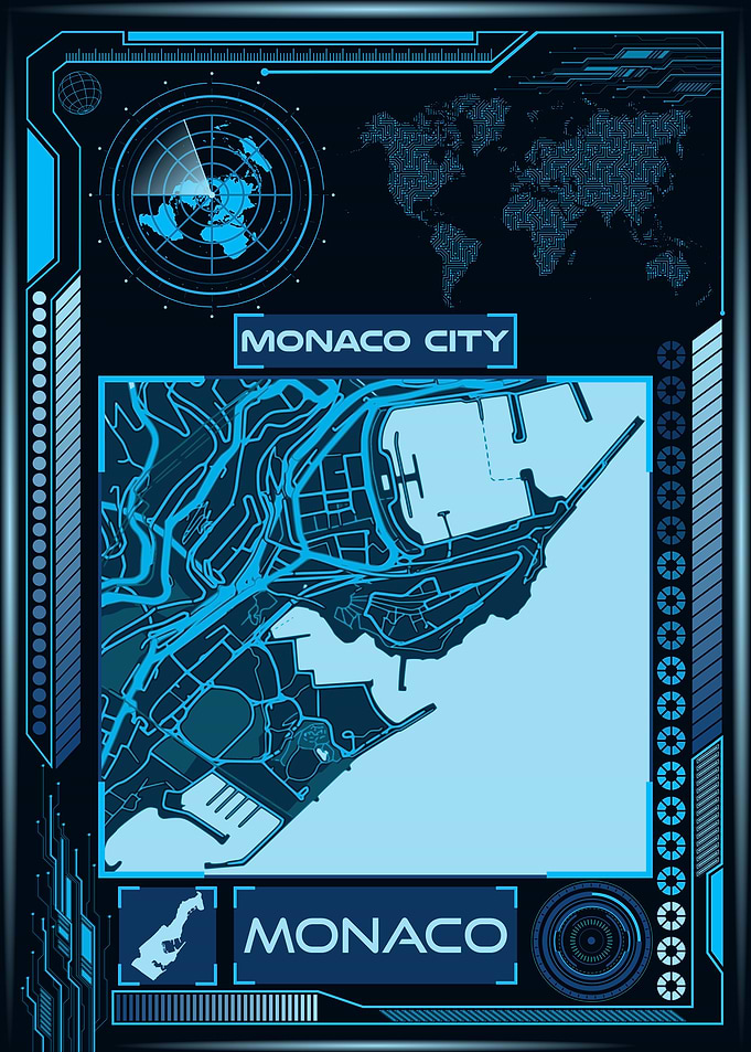 MONACO CITY MAP
