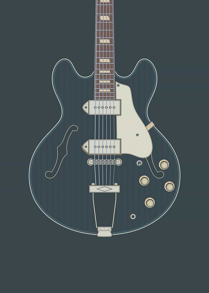 Dark Kasino Guitar