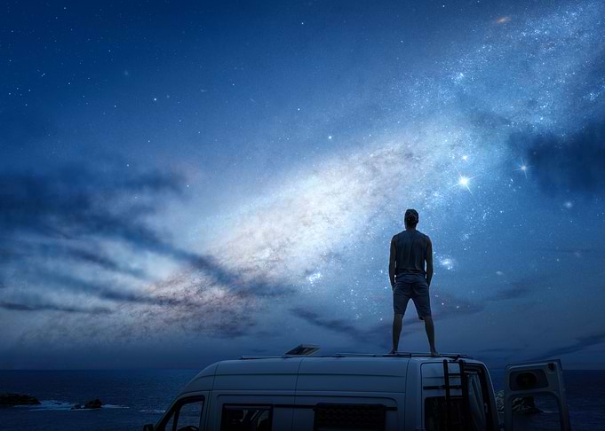 Stars Over A Camper Van