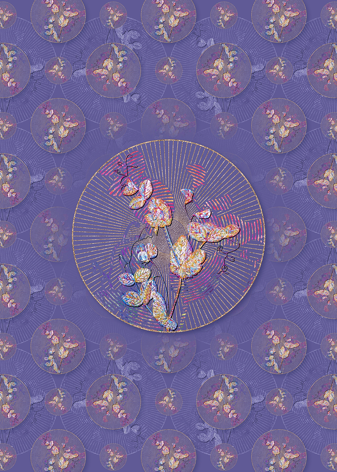 White Pea Flower Pattern