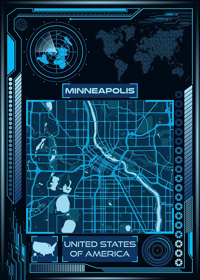 MINNEAPOLIS MAP USA