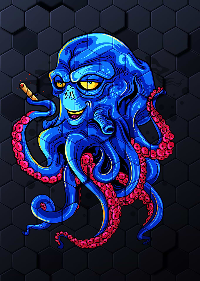 Octopus With Alien Face