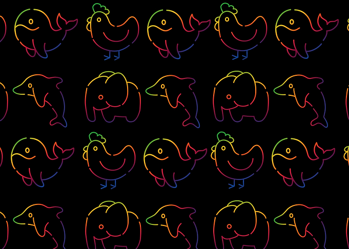 icons animals line