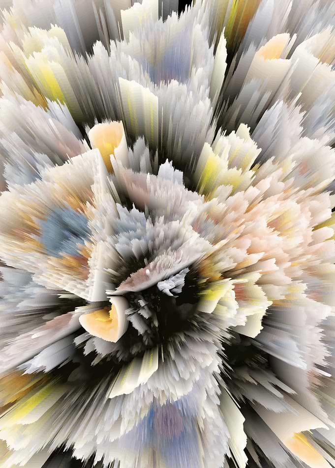 abstract yellow white