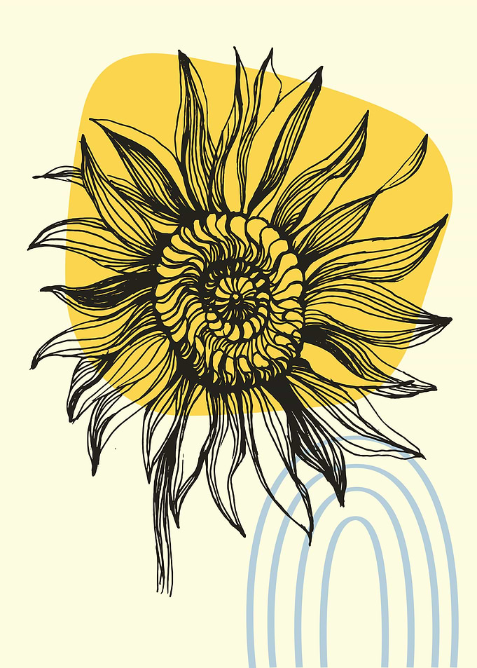 Sunflower Nordic art