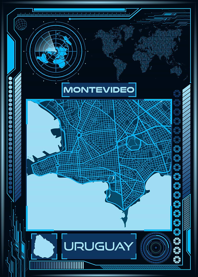 MONTEVIDEO MAP URUGUAY