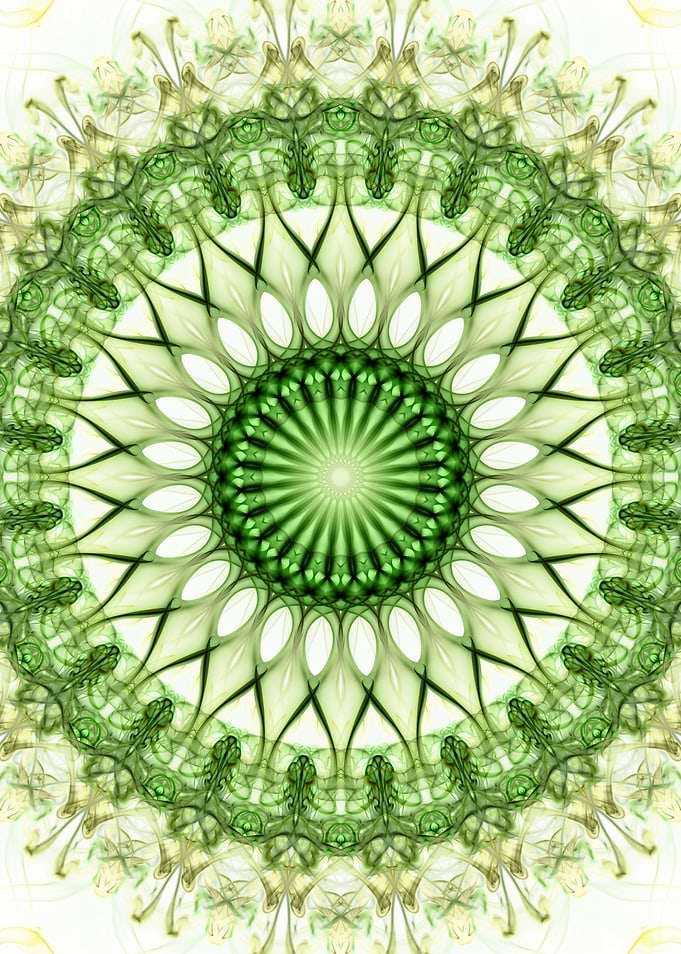 Light green mandala