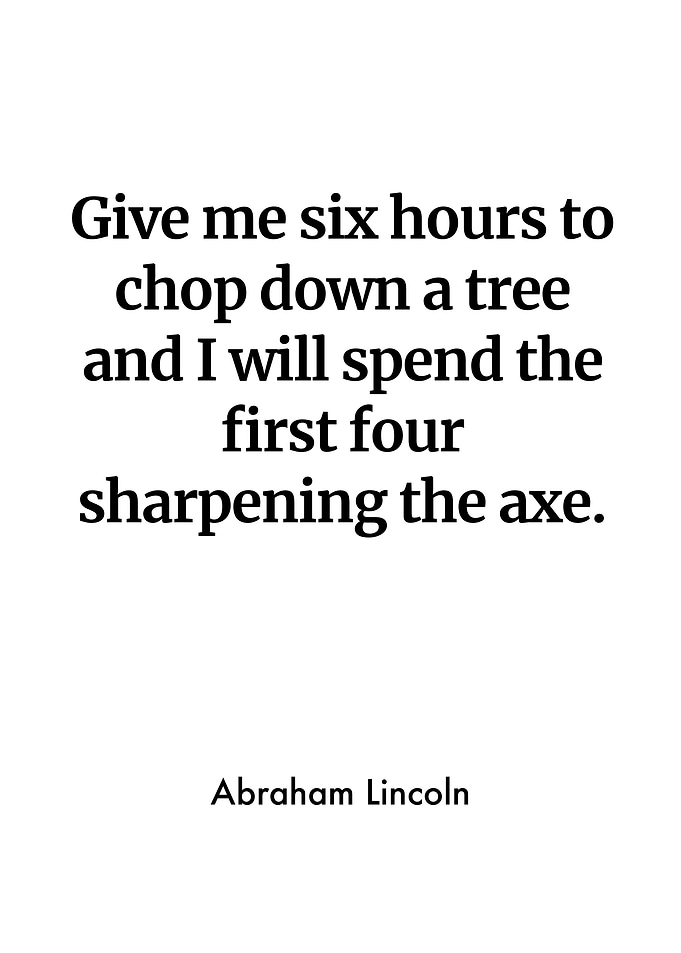 Give me six hours to chop