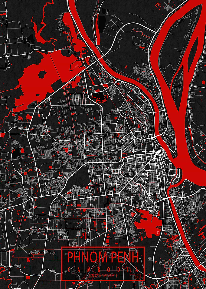Phnom Penh Map Oriental