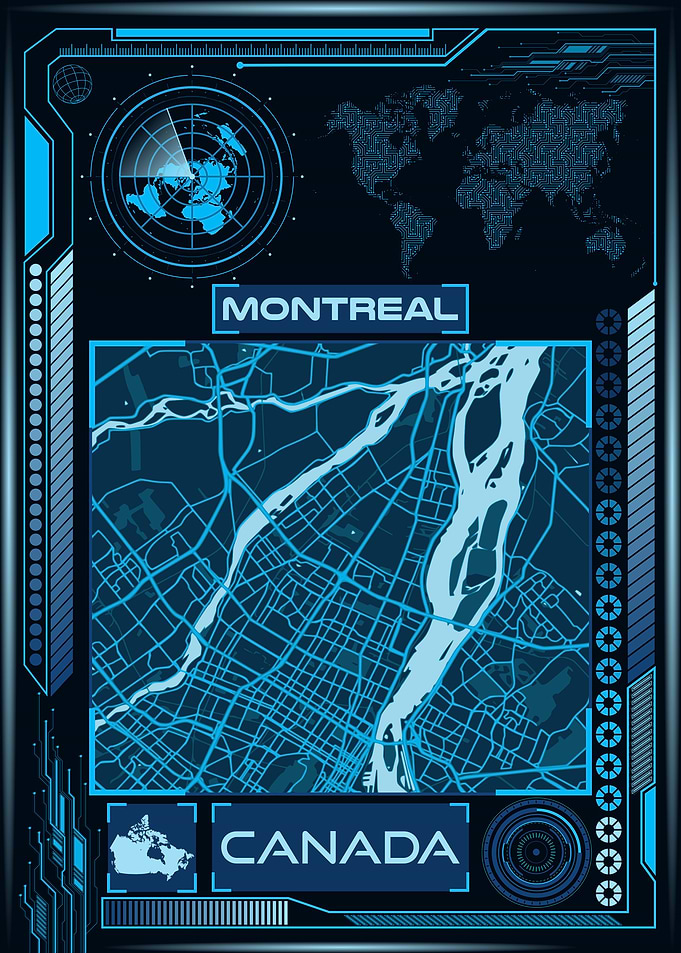 MONTREAL MAP CANADA