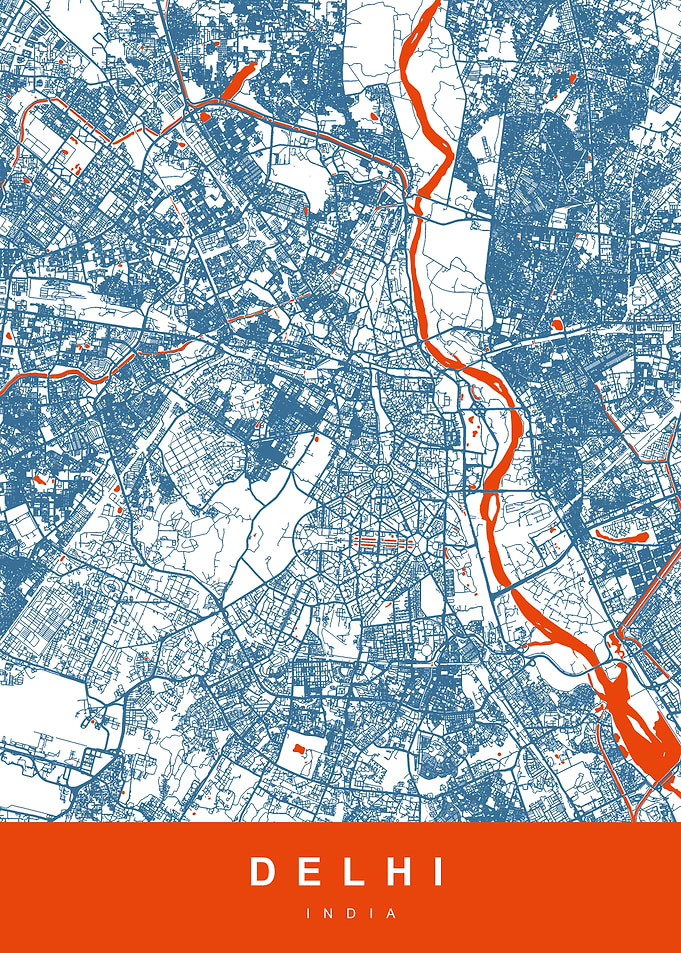 DELHI Map INDIA