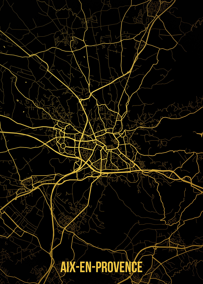 Aix En Provence Gold Map