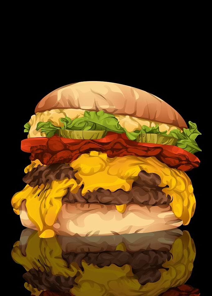 A hamburger