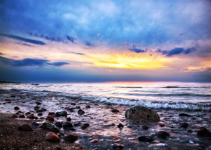 Sunset at the Sea Beach