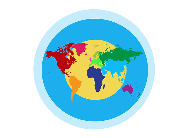 World map Info graphic co