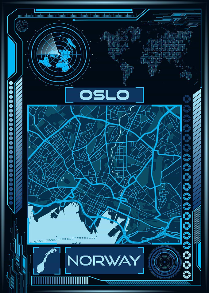 OSLO MAP NORWAY