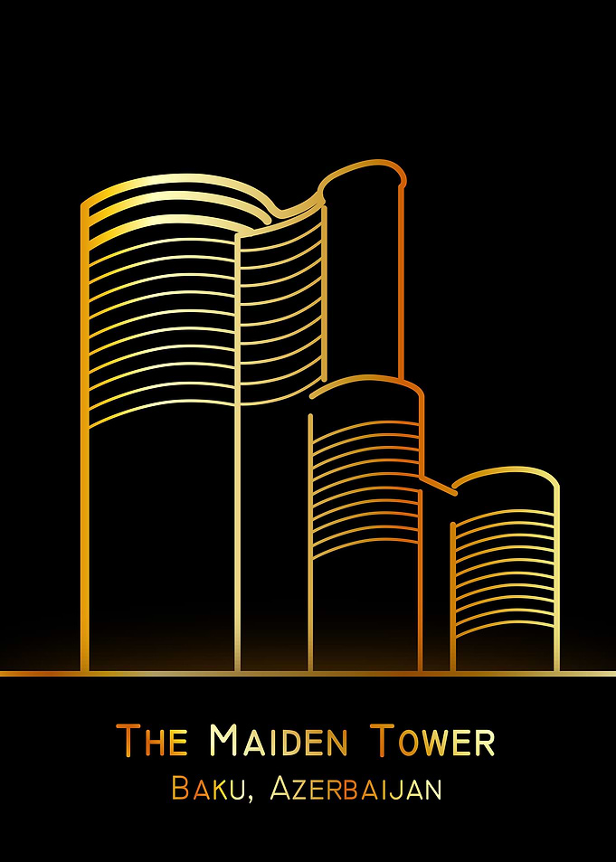 Maiden tower in Baku