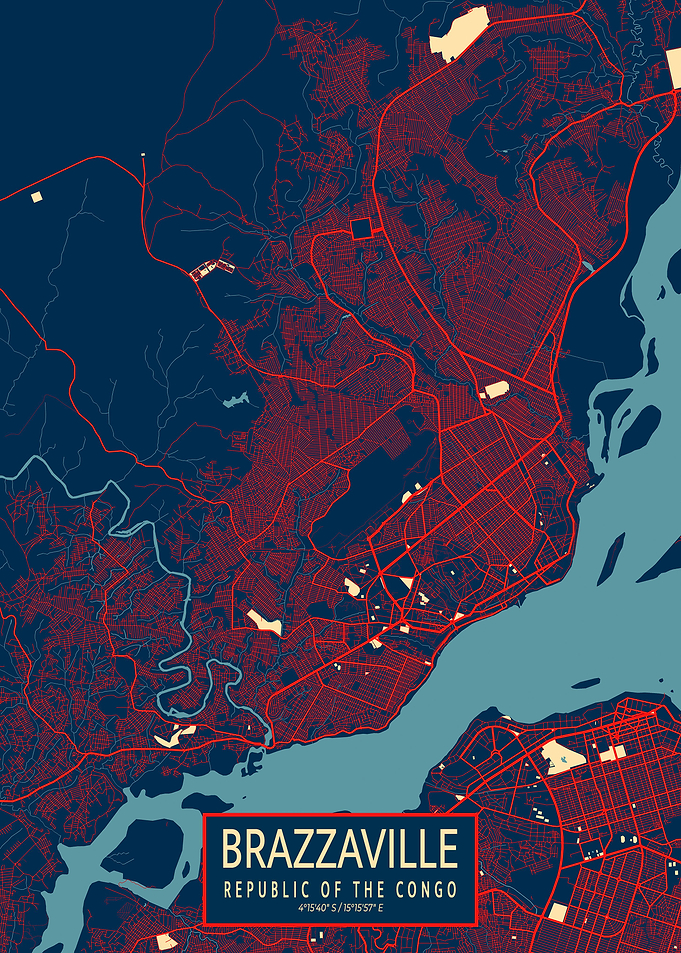 Brazzaville City Map Hope