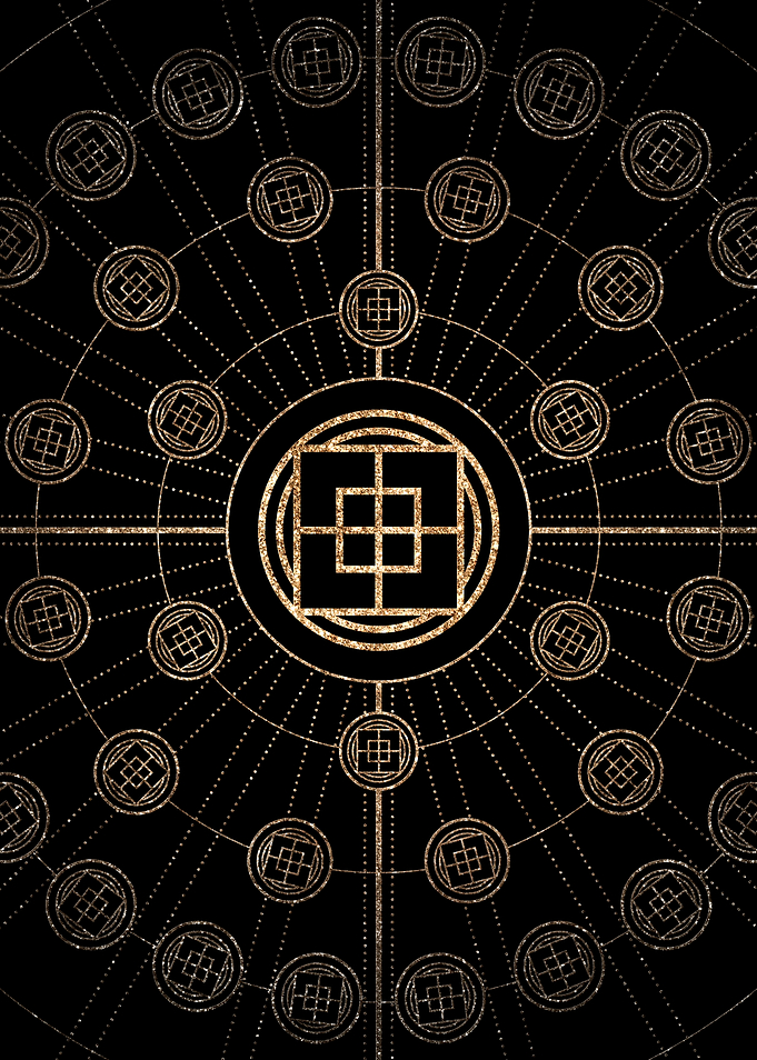 Black and Gold Magic Seal