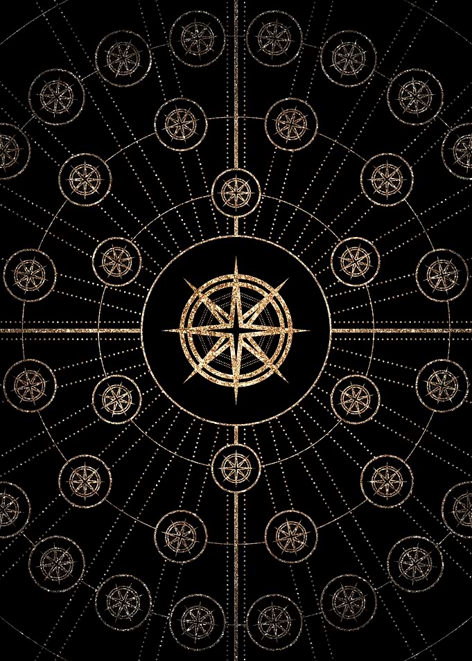 Gold Glyph Rune Sign Seal