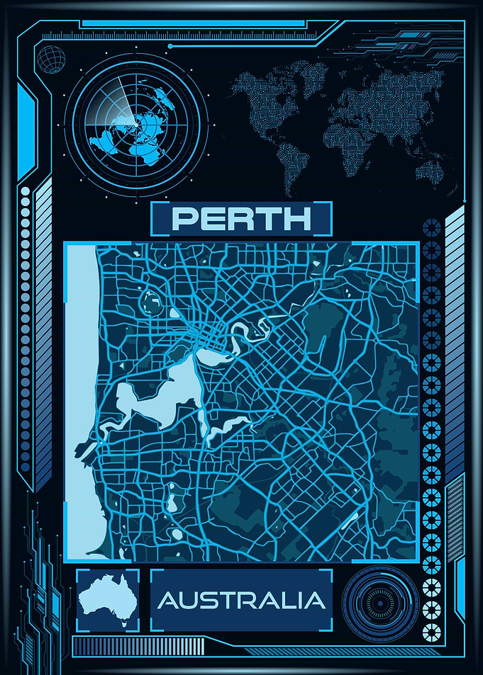 PERTH MAP AUSTRALIA