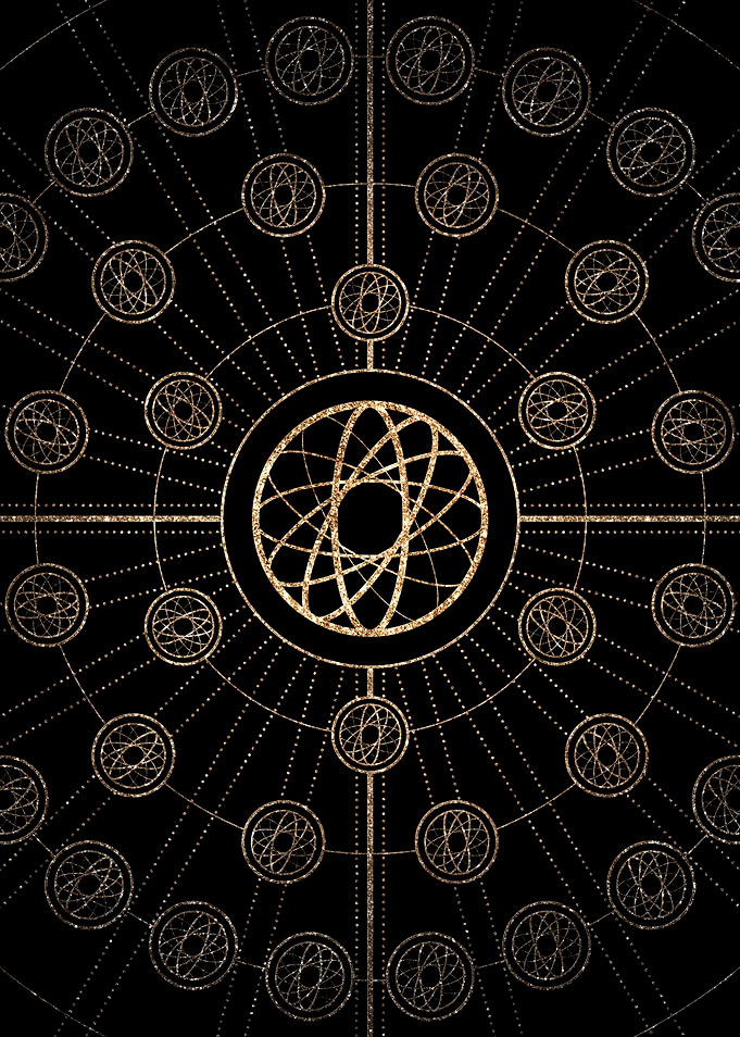 Black and Gold Magic Seal