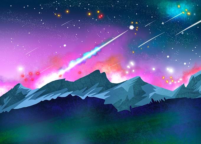 Night Sky Galaxy