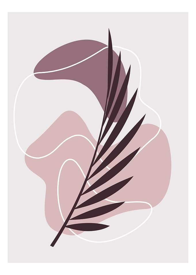 Abstract Tropical leaves