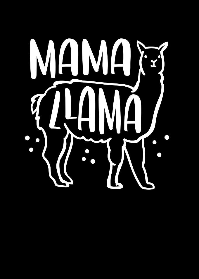 Cute mama llama